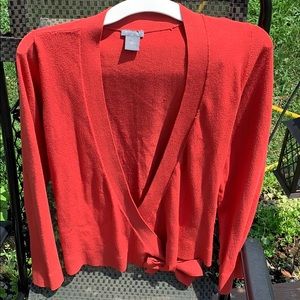 Ann Taylor Salmon wrap sweater
